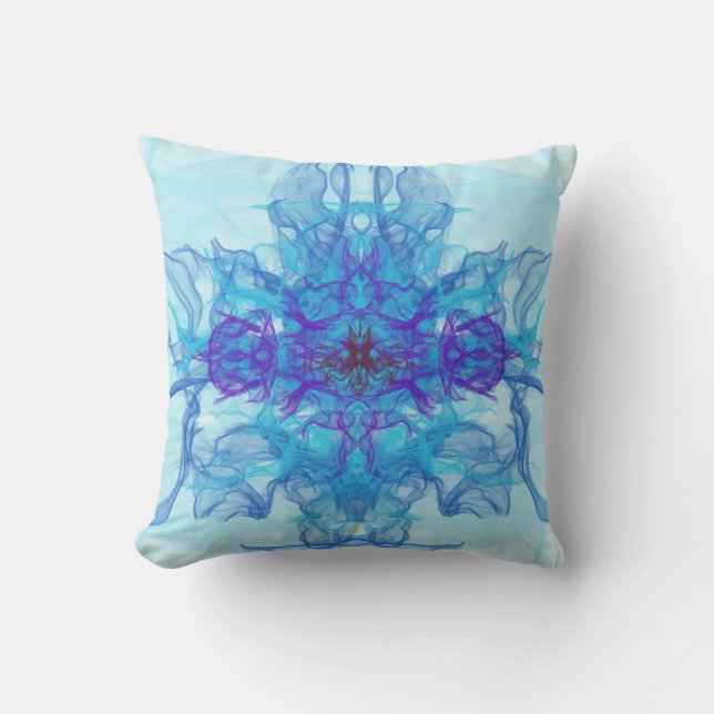BLUE ROKE - Fractal Art - Kudde (Framsida)