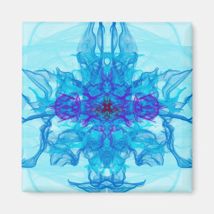 BLUE ROKE - Fractal Art - Magnet