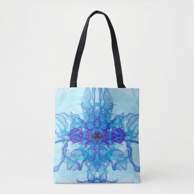 BLUE ROKE - Fractal Art - Tygkasse (Framsida)