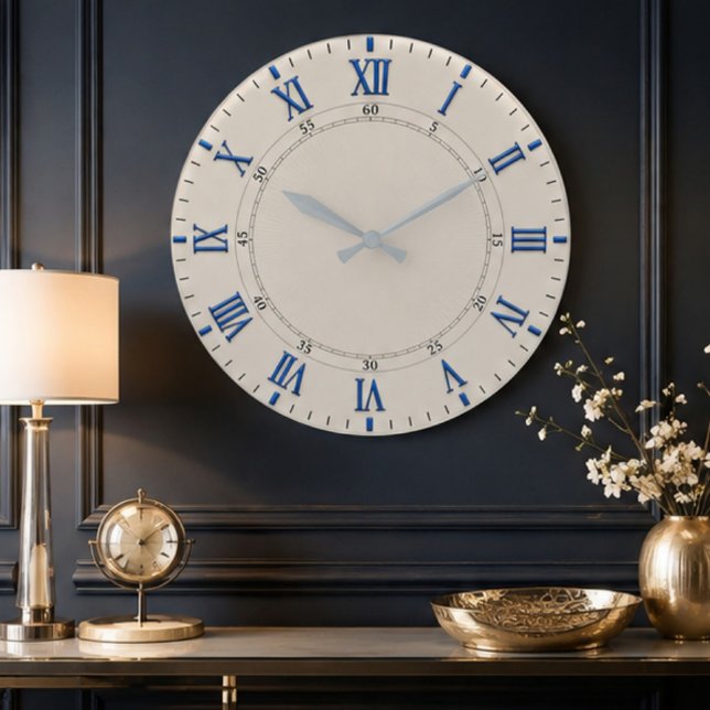 Blue Roman Elegant Classic  Stor Klocka (Skapare uppladdad)
