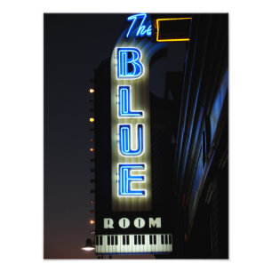 Blue Room Jazz-Klubben i Kansas City Fototryck