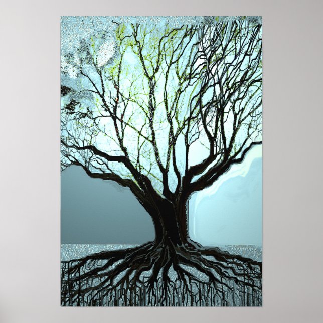 Blue Roots Ljus Poster (Framsidan)
