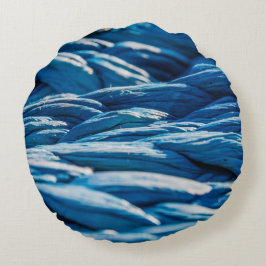 Blue Rope Rund Kudde