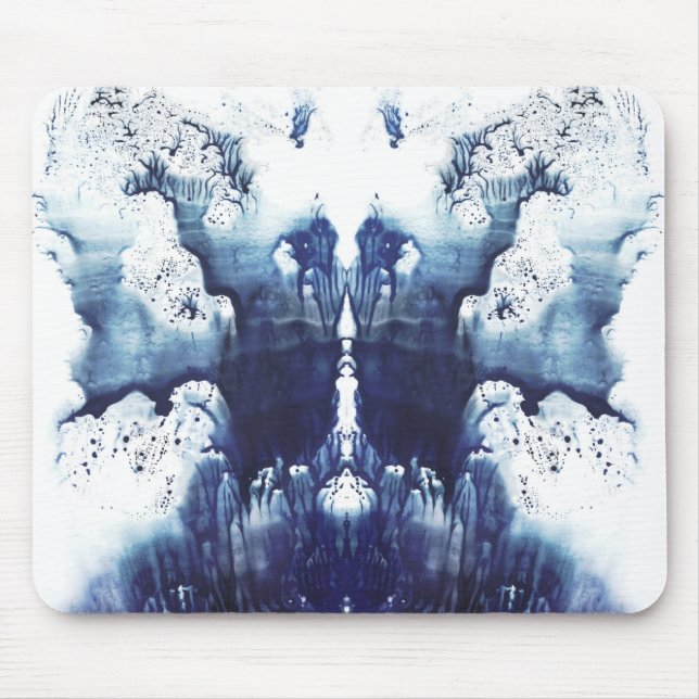 Blue Rorschach Mouse Pad Musmatta (Framsidan)