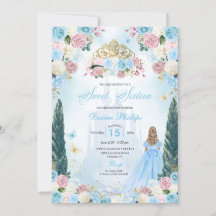 Blue & Rosa Cinderella Fairytale Princess Sweet 16