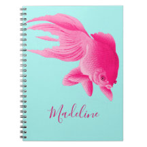 Blue Rosa Goldfish Large Modern Pop Personal