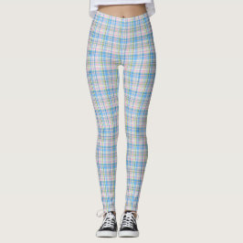 Blue Rosa Gult WhPreppy Play Madras Tartan Leggings