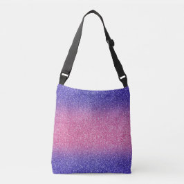 Blue-Rosa Ombre Glitter Kor-Body Bag Axelväska