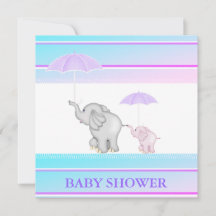 Blue Rosa UMBRELLA BABY SHOWER-INBJUDAN