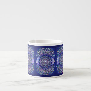 Blue Rosace Espressomugg