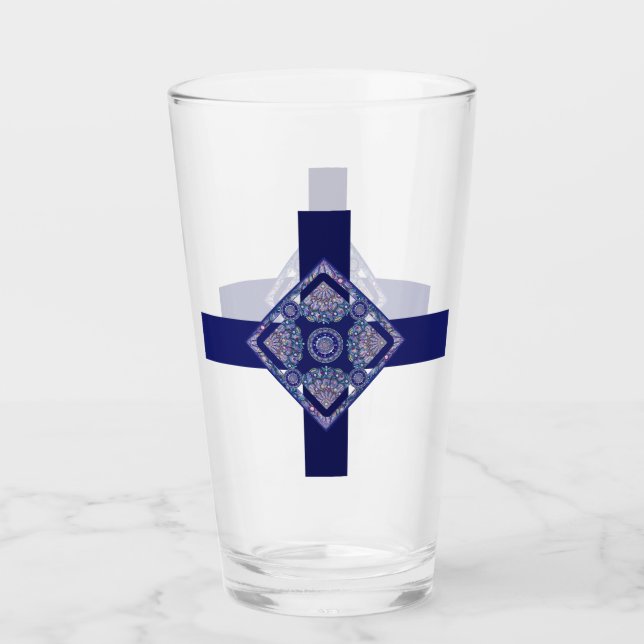 Blue Rosace Glaskopp (Framsida)