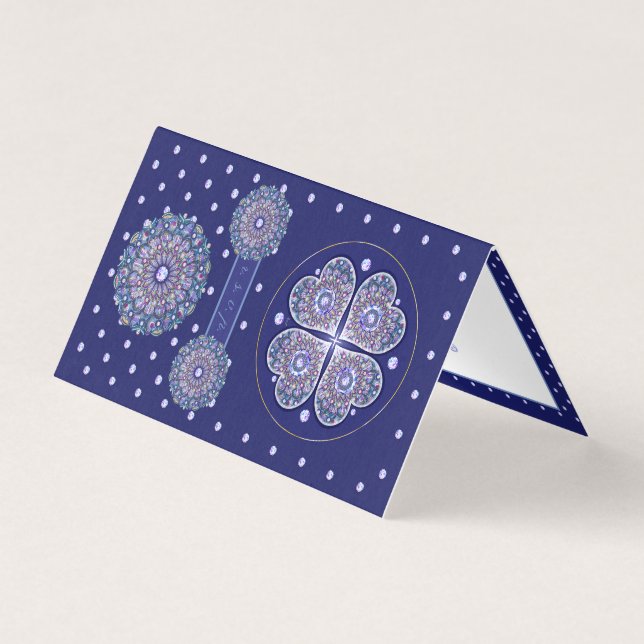 Blue Rosace Kort (Framsida)