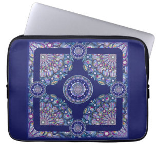 Blue Rosace Laptop Fodral