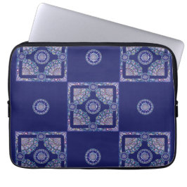 Blue Rosace Laptop Fodral