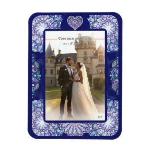 Blue Rosace Magnet
