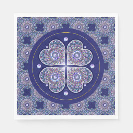 Blue Rosace Pappersservett