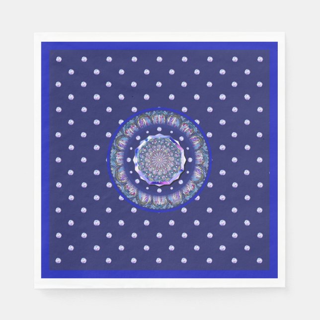 Blue Rosace Pappersservett (Framsidan)