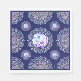 Blue Rosace Pappersservett