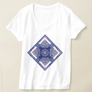 Blue Rosace T Shirt