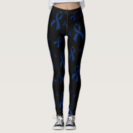 Blue Rosett band...RA Leggings