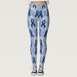 Blue Rosett band...RA Leggings