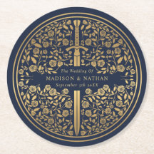 Blue Royal Medieval Sword Bröllop