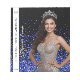 Blue Royale Pageant Photo Autograph Pad Anteckningsblock