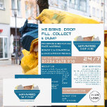 Blue Rubbish Skip Design, Skip/Dumpster Company Reklamblad<br><div class="desc">Blue Rubbish Skip Design,  Skip/Dumpster Company Reklamation Flyers by the Affärskort Store.</div>