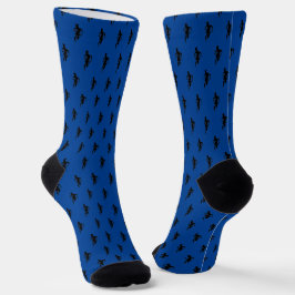 Blue Rugby Dress Socks