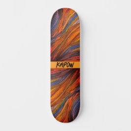 "Blue Rust Strands" på Skateboard