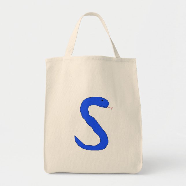 Blue S Snake-säck Tygkasse (Framsidan)