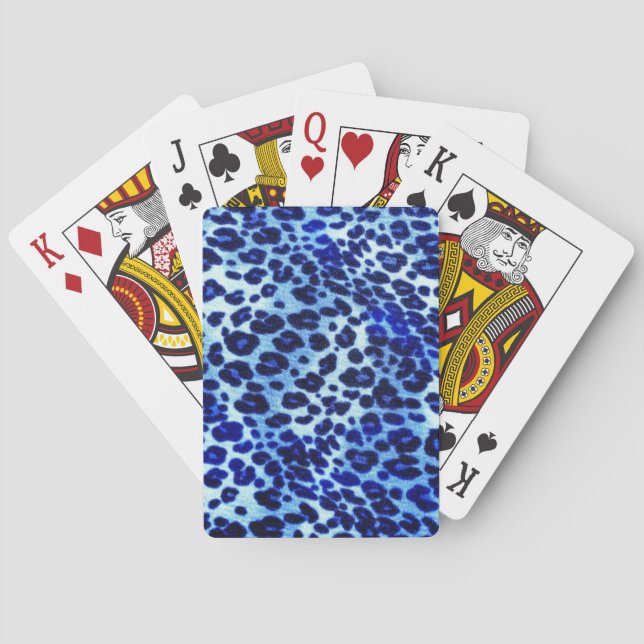 Blue safari Art Spel Kort (Baksidan)