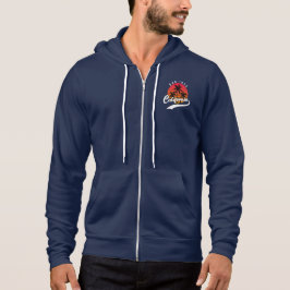 Blue San Jose Ull Zip Hoodie T Shirt
