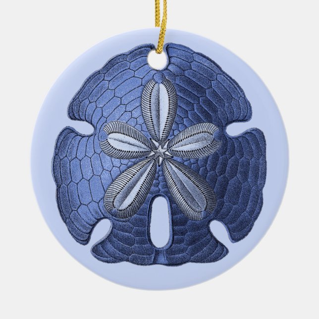 Blue Sand Dollar Ornament (Framsidan)