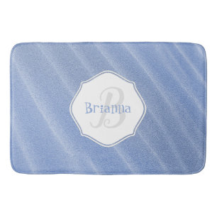 Blue Sand Ripples Personlig Bath Mat Badrumsmatta