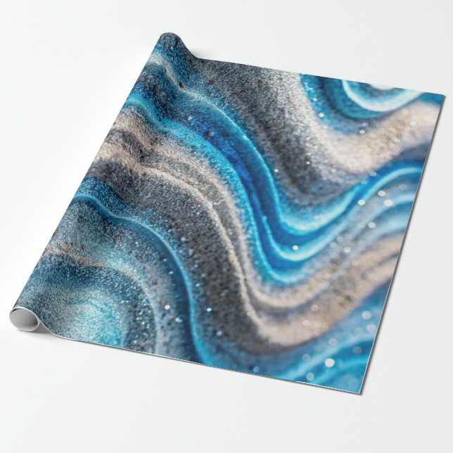 Blue Sands Presentpapper (Utrullad)