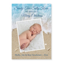 Blue Sandy Toes Salty Kisses God jul Magnet