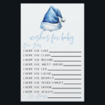 Blue Santa Önskemål for Baby Shower Activity Brevpapper<br><div class="desc">Det här är Blue Jultomten Hat jul Therced Önskemål för Baby Activity Lakan. Kära Baby,  jag hoppas att du... </div>