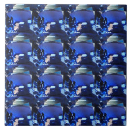 Blue Sapphire Cushion-Clion Mönster Kakelplatta