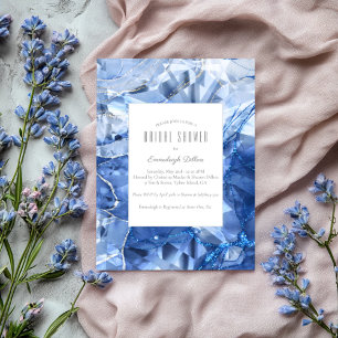 Blue Sapphire Gemstone-Möhippa Inbjudningar