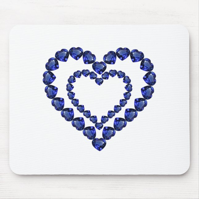 Blue Sapphire Heart Musmatta (Framsidan)