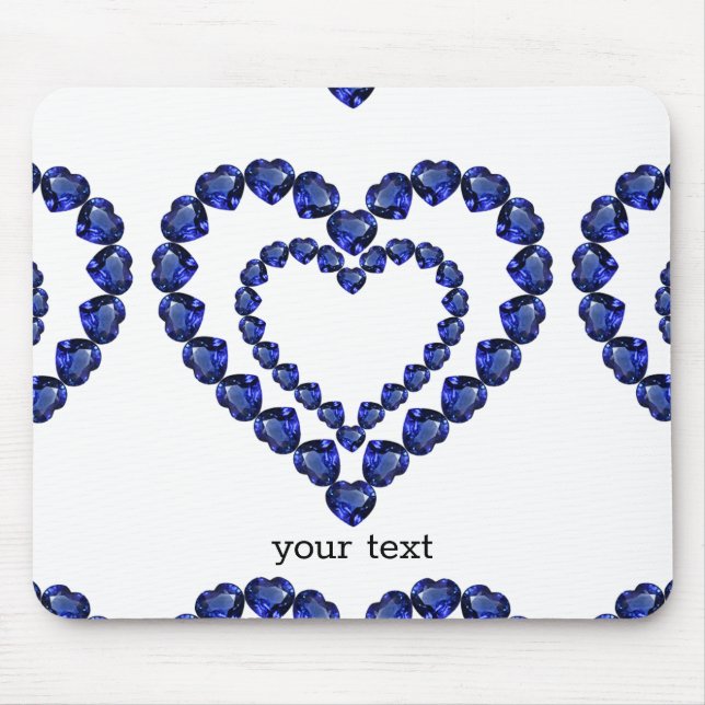 Blue Sapphire Heart Musmatta (Framsidan)