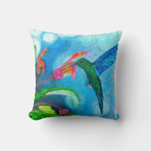BLUE SAPPHIRE HUMINGBIRD-kudde Kudde
