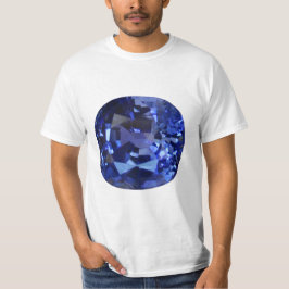 Blue Sapphire Mönster Design T Shirt