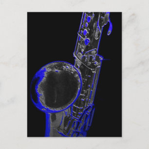 Blue Sax Vykort