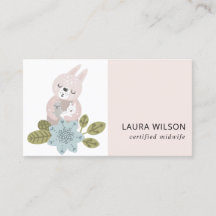 BLUE SCANDI-BLOMMIGT BÄR BABY MELLANWIFE