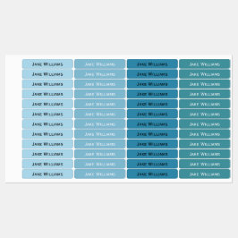 Blue School Clothing Kids' Labels Klistermärke