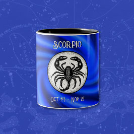 Blue Scorpio Mugg