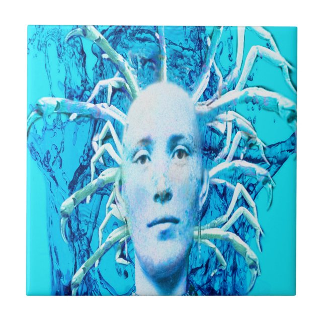 Blue Scorpion Kakelplatta (Framsidan)