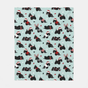 Blue - Scottish Terrier Blue Fleecefilt